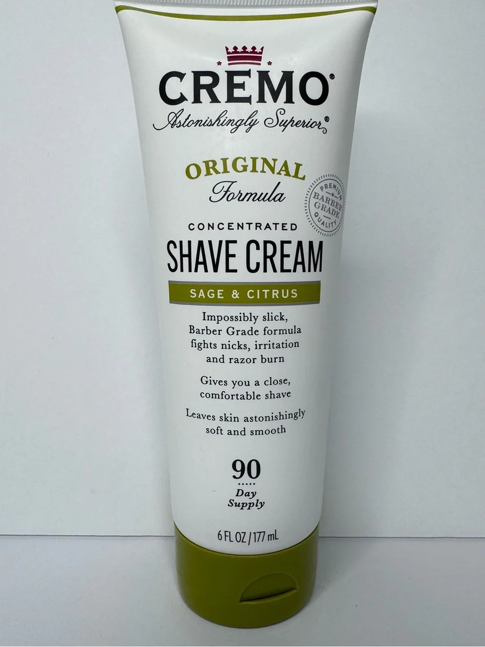 Cremo Shave Cream Tube Original Formula - 6 fl oz - NWT.